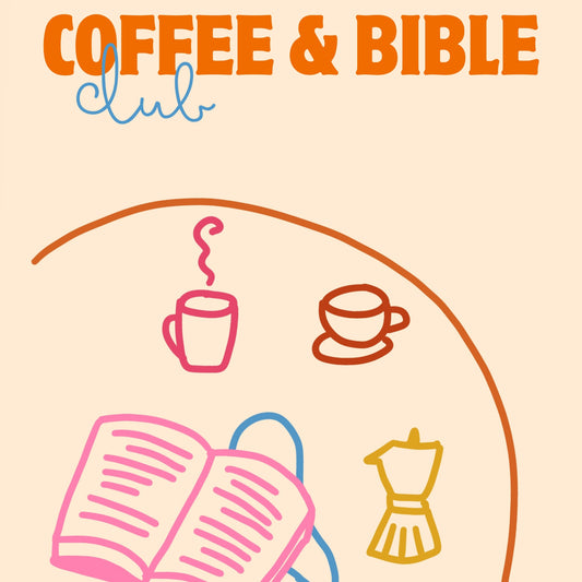 Coffee and Bible Club Wall Art – Christian Morning Routine Print