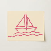 Sailboat Line – Coastal Wall Art