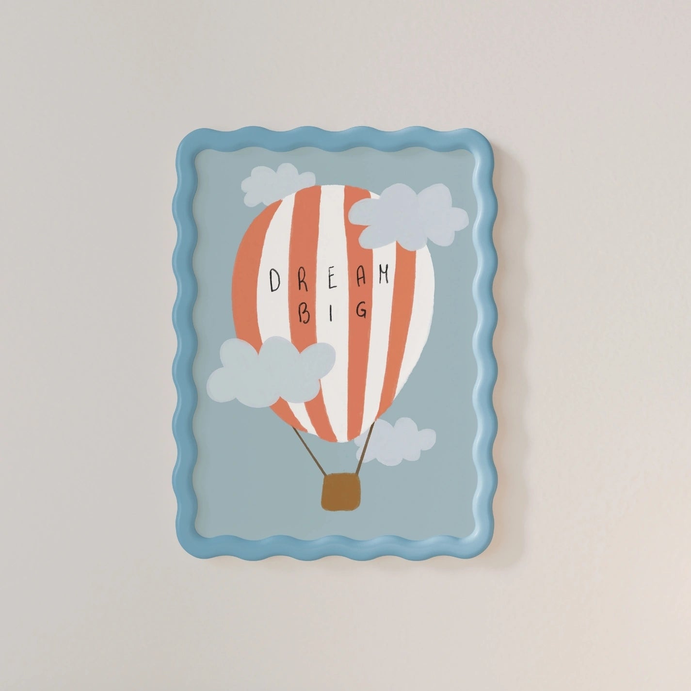 Hot Air Balloon Wall Art, Whimsical Kids Decor