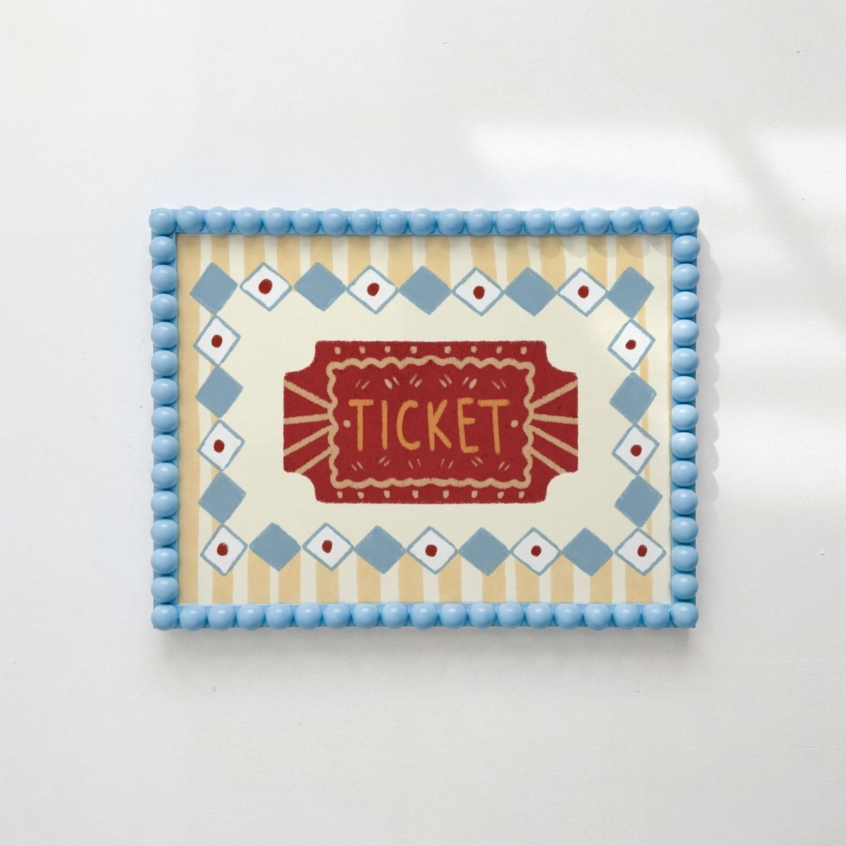 Circus Ticket Nursery Print, Circus Nursery Decor