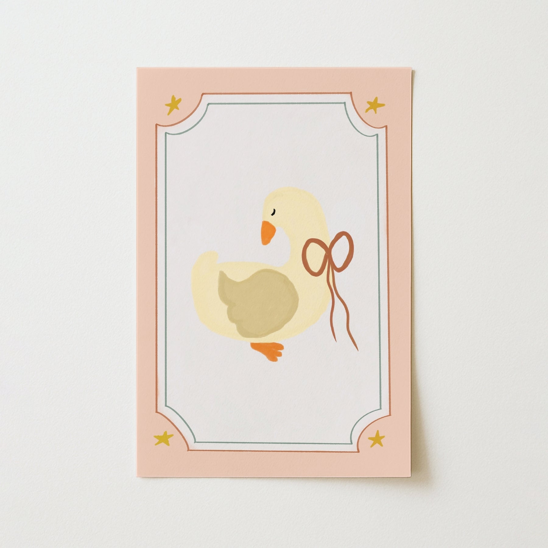 Simpatica decorazione murale con oca