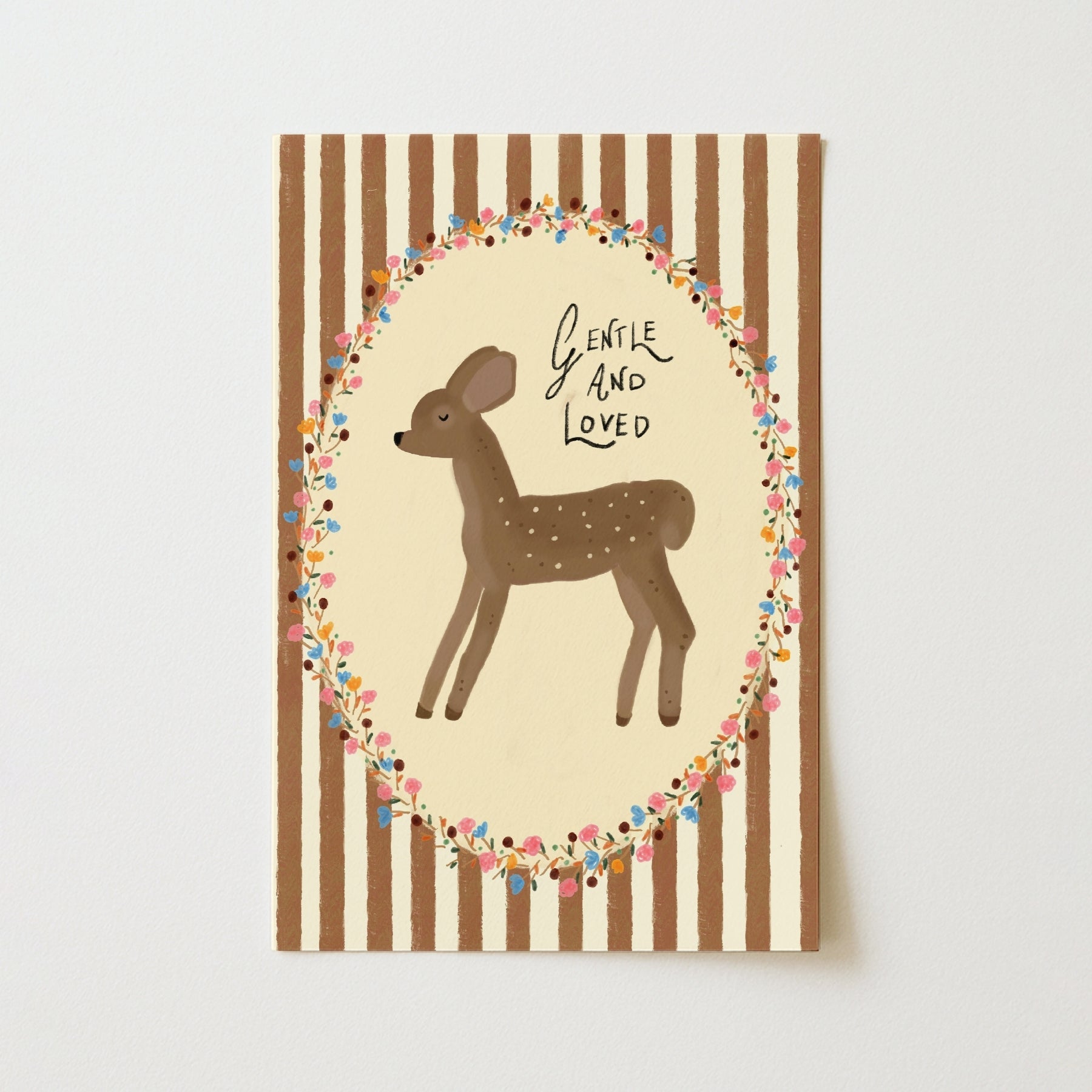 Gentle and Loved Nursery Wall Art