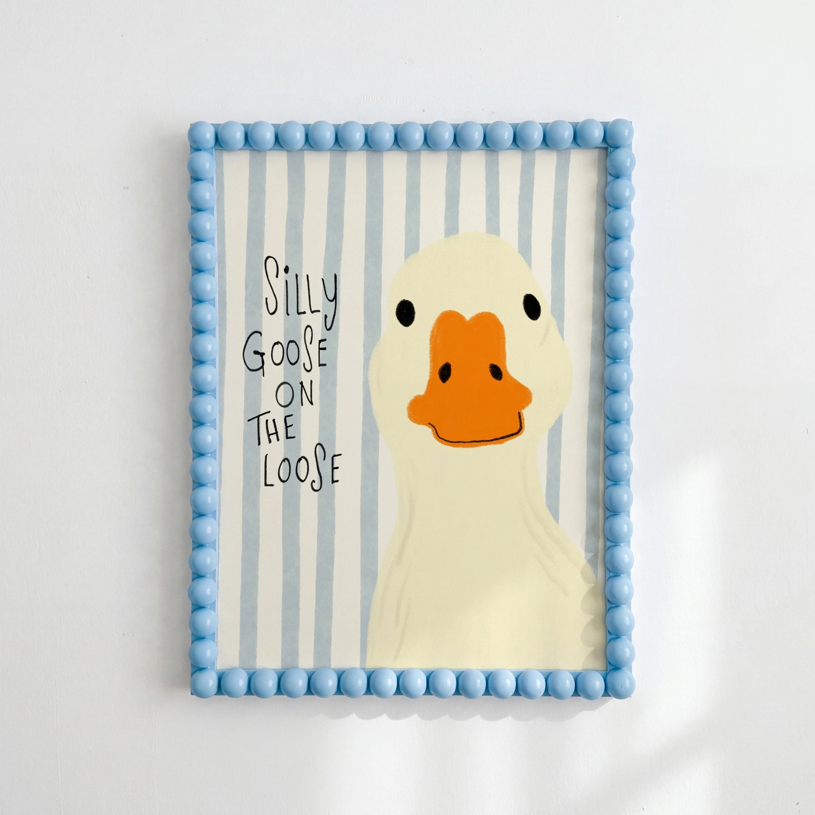 Silly Goose Nursery Print, Vintage Nursery Decor
