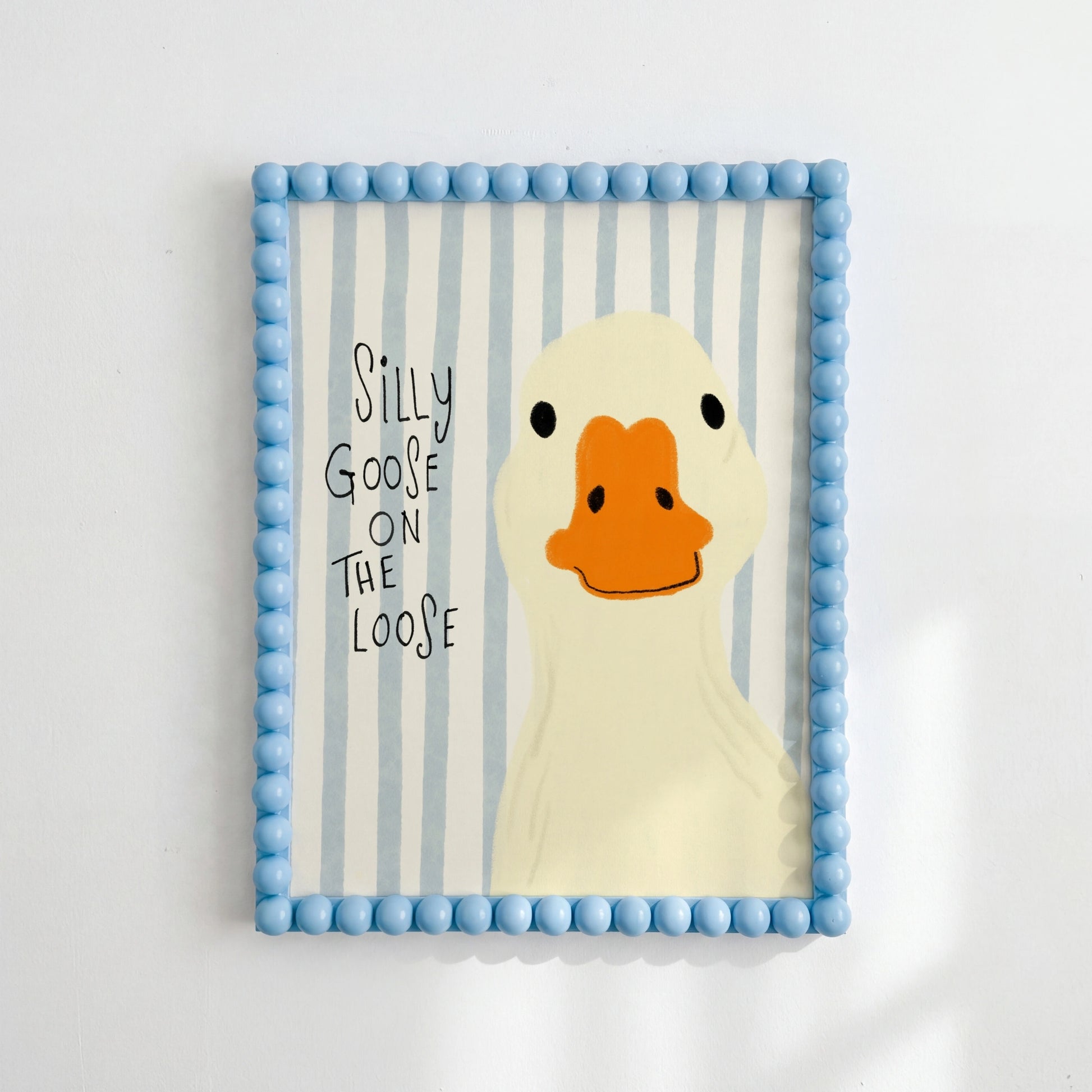 Silly Goose Nursery Print, Vintage Nursery Decor