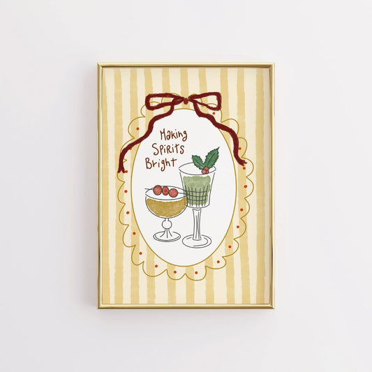 Making Spirits Bright Christmas Print