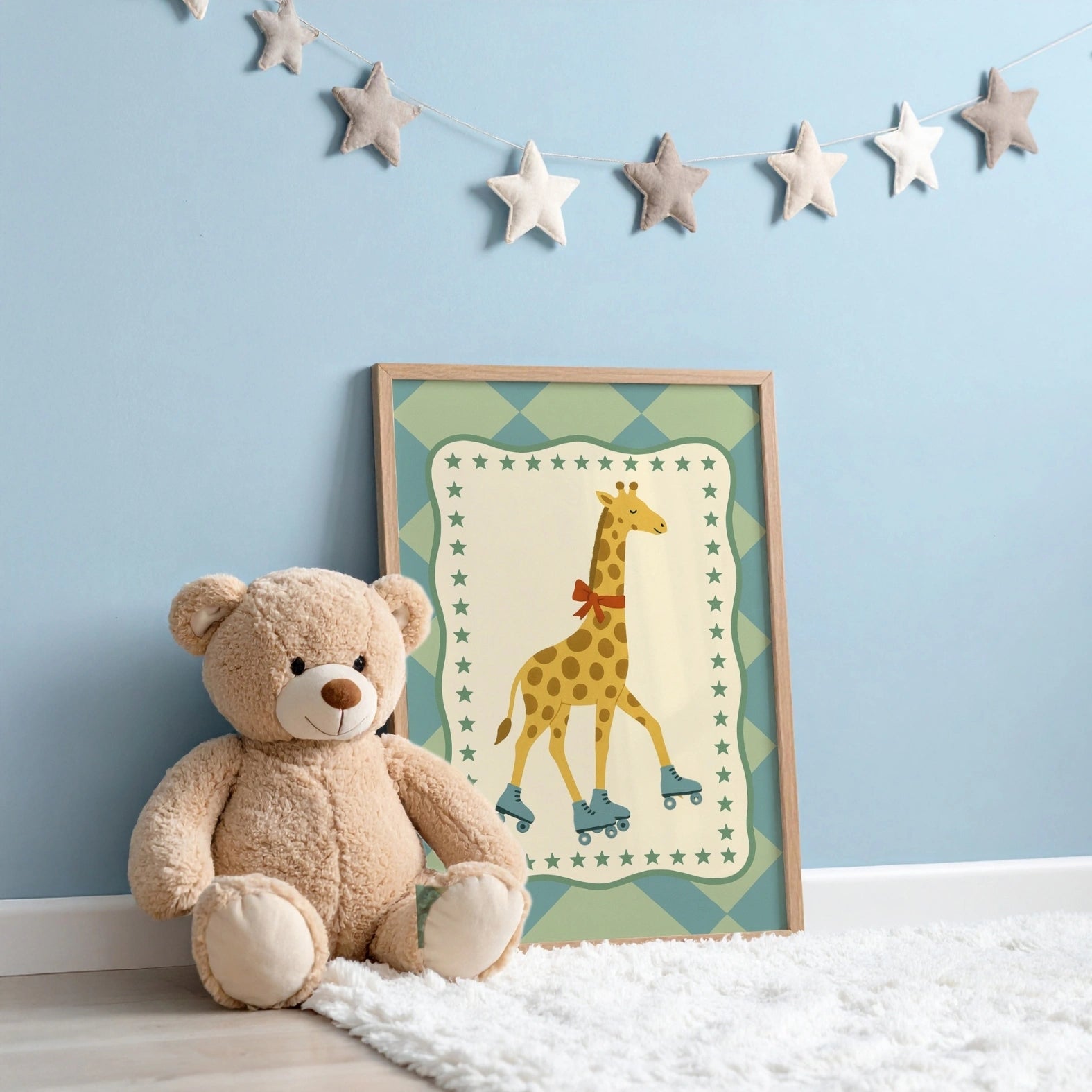 Roller Skating Giraffe