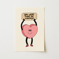 You Were Made On Purpose Print – Christian Encouragement Wall Art