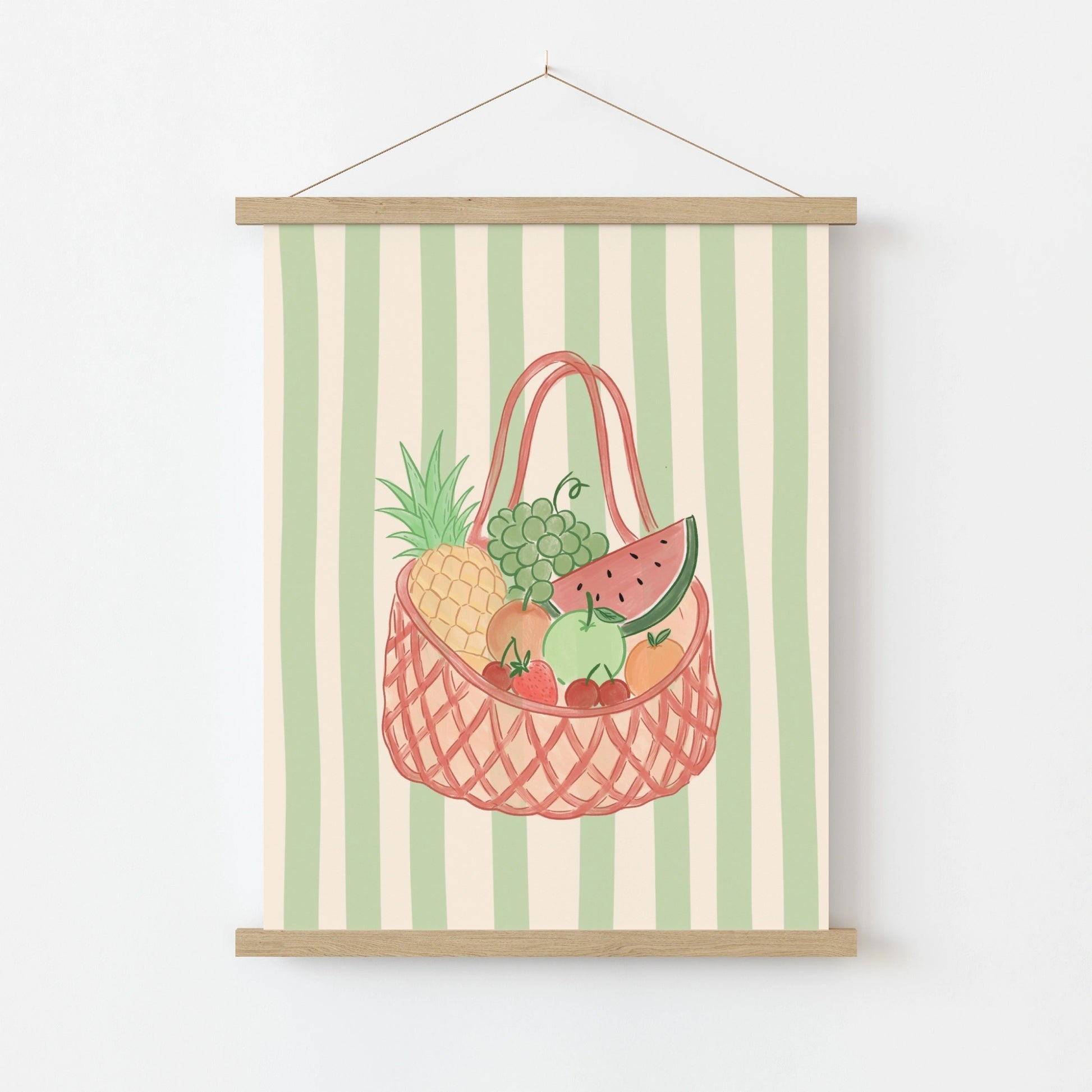 Summer Fruit Basket Wall Art