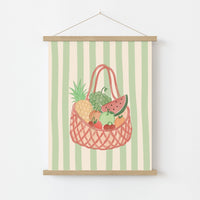 Summer Fruit Basket Wall Art