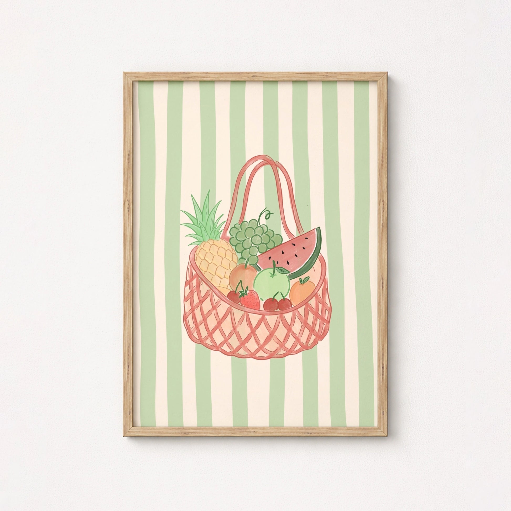 Summer Fruit Basket Wall Art