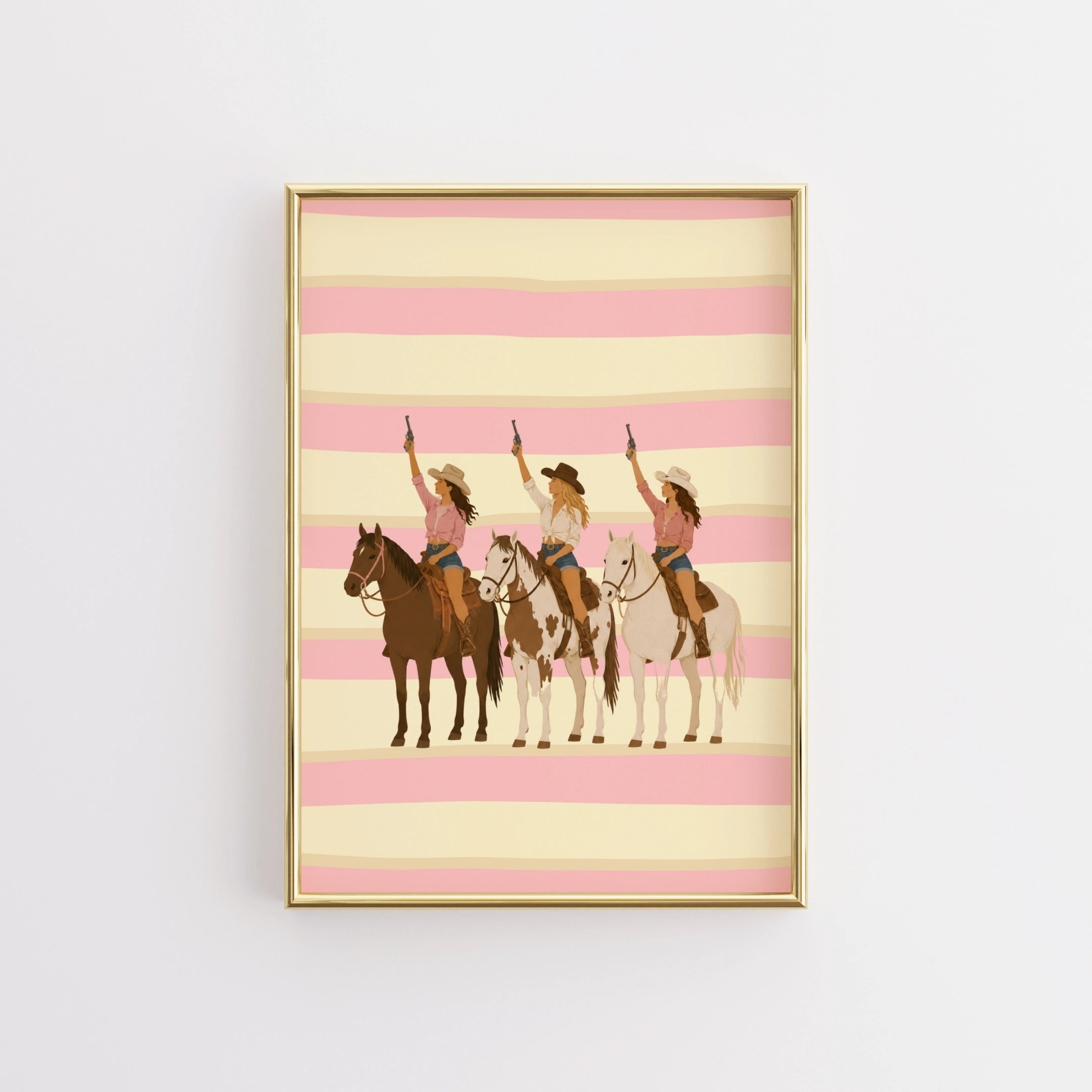 Western Cowgirl Print