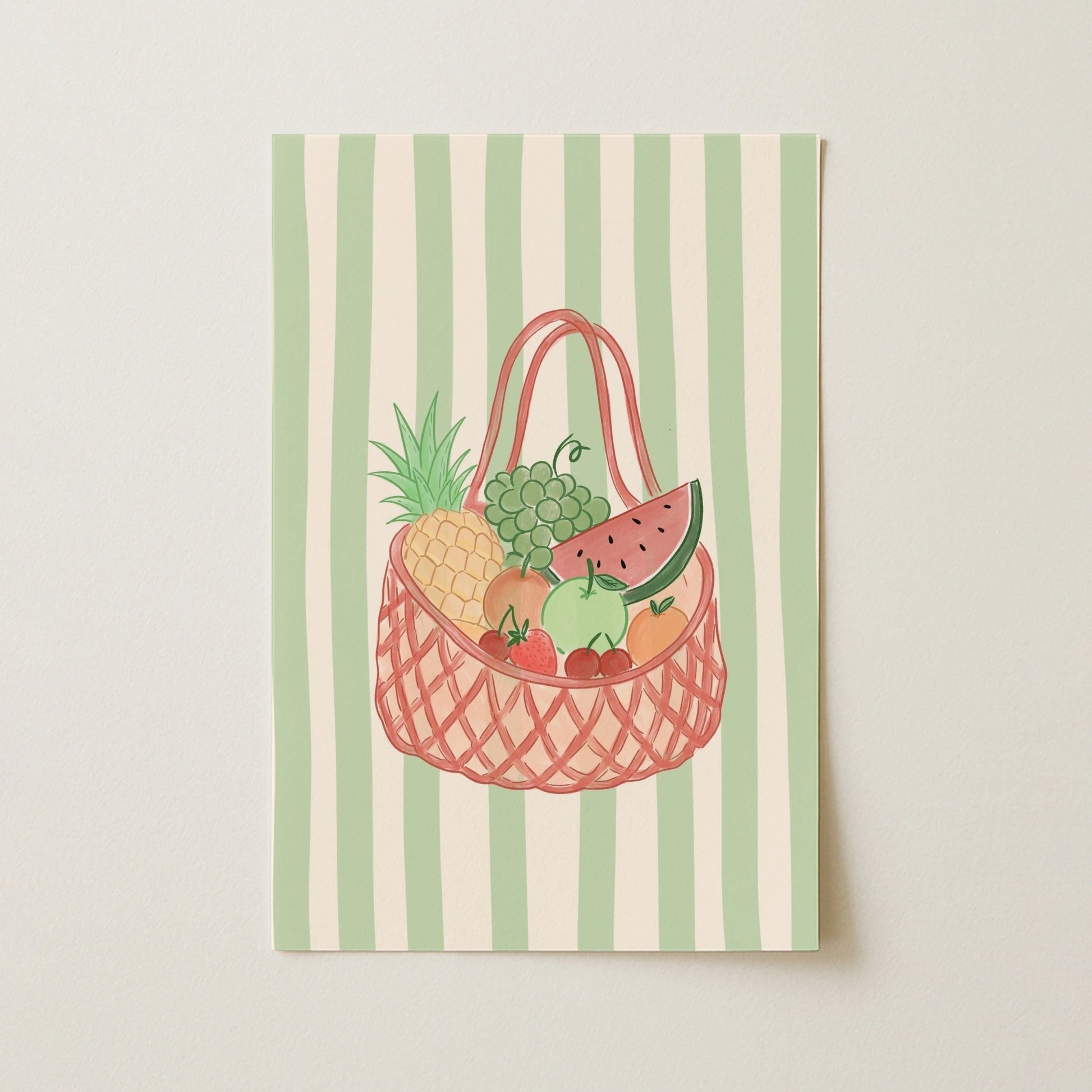 Summer Fruit Basket Wall Art
