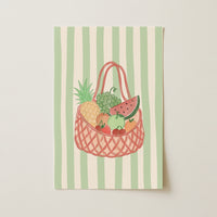 Summer Fruit Basket Wall Art