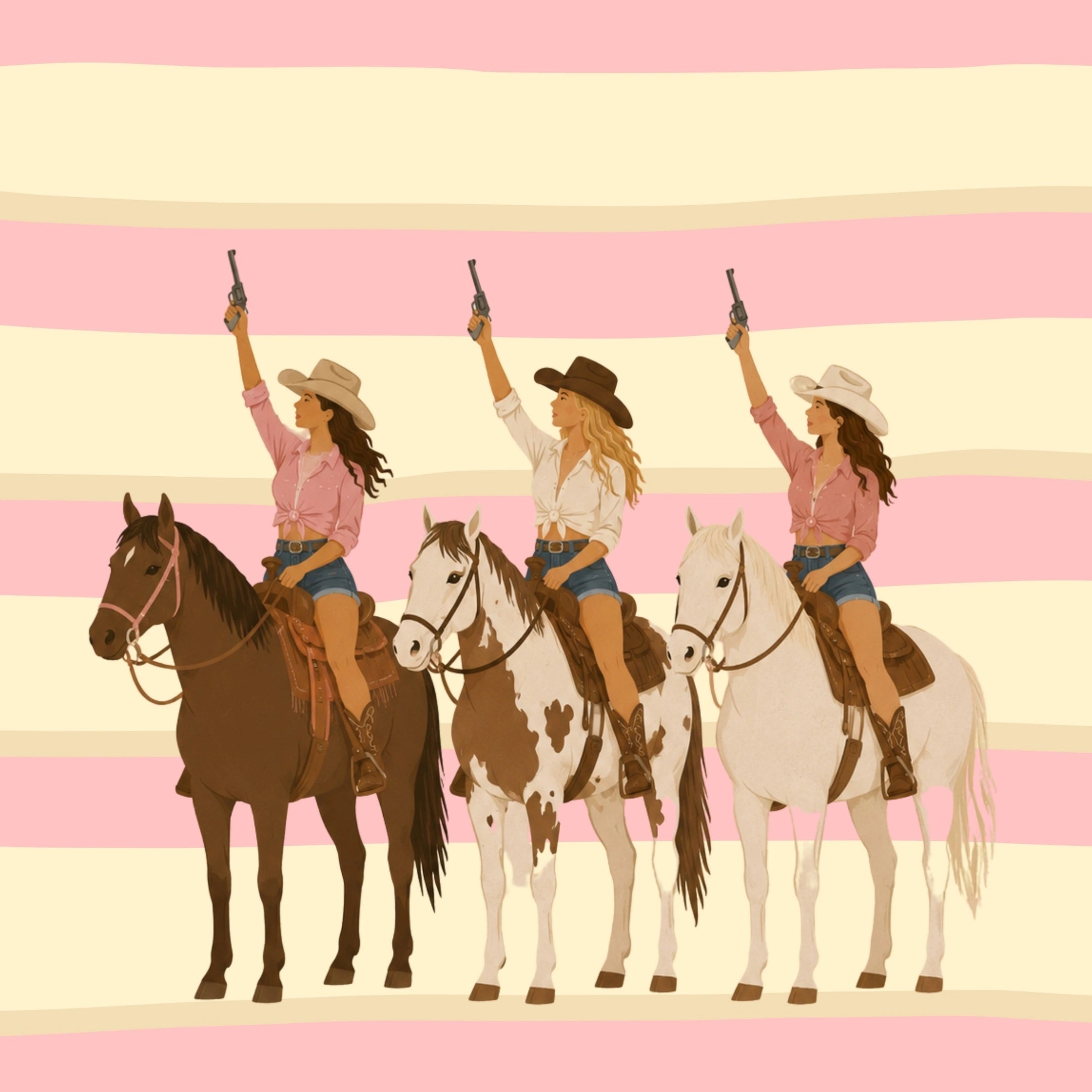 Western Cowgirl Print