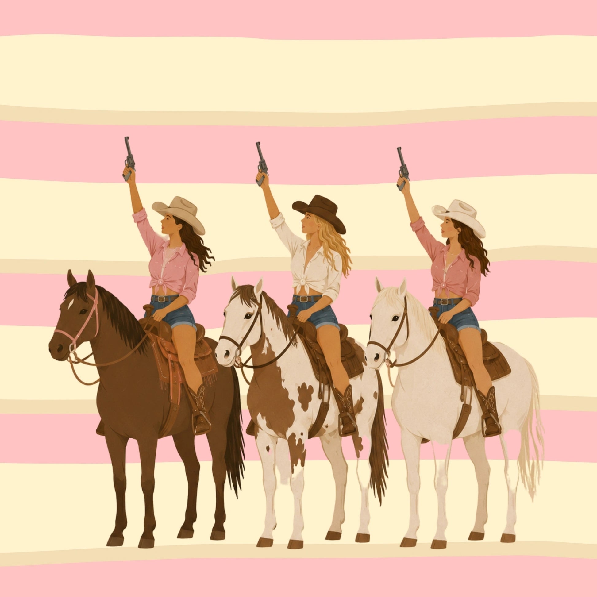 Western Cowgirl Print