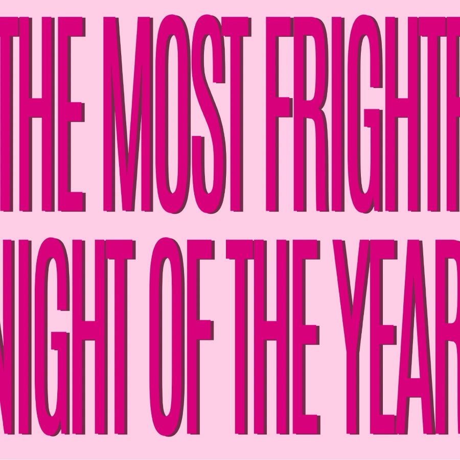 Most Frightful Night Wall Art – Bold Halloween Typography Print