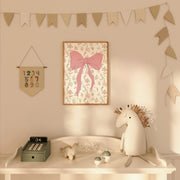 Pink Bow – Nursery & kids wall art