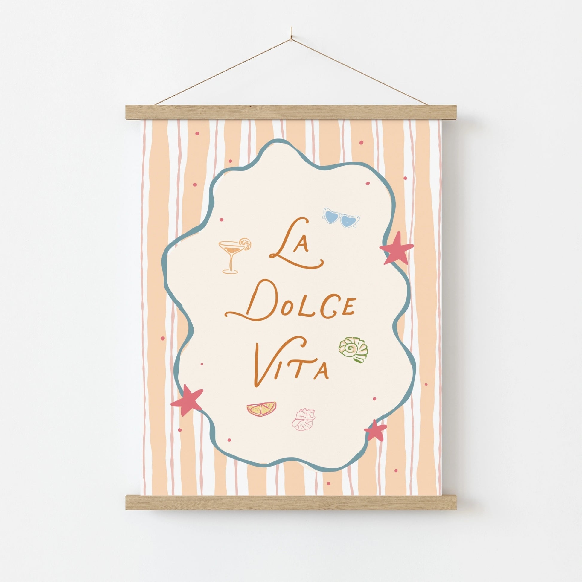 La Dolce Vita Wall Art, Coastal Wall Decor