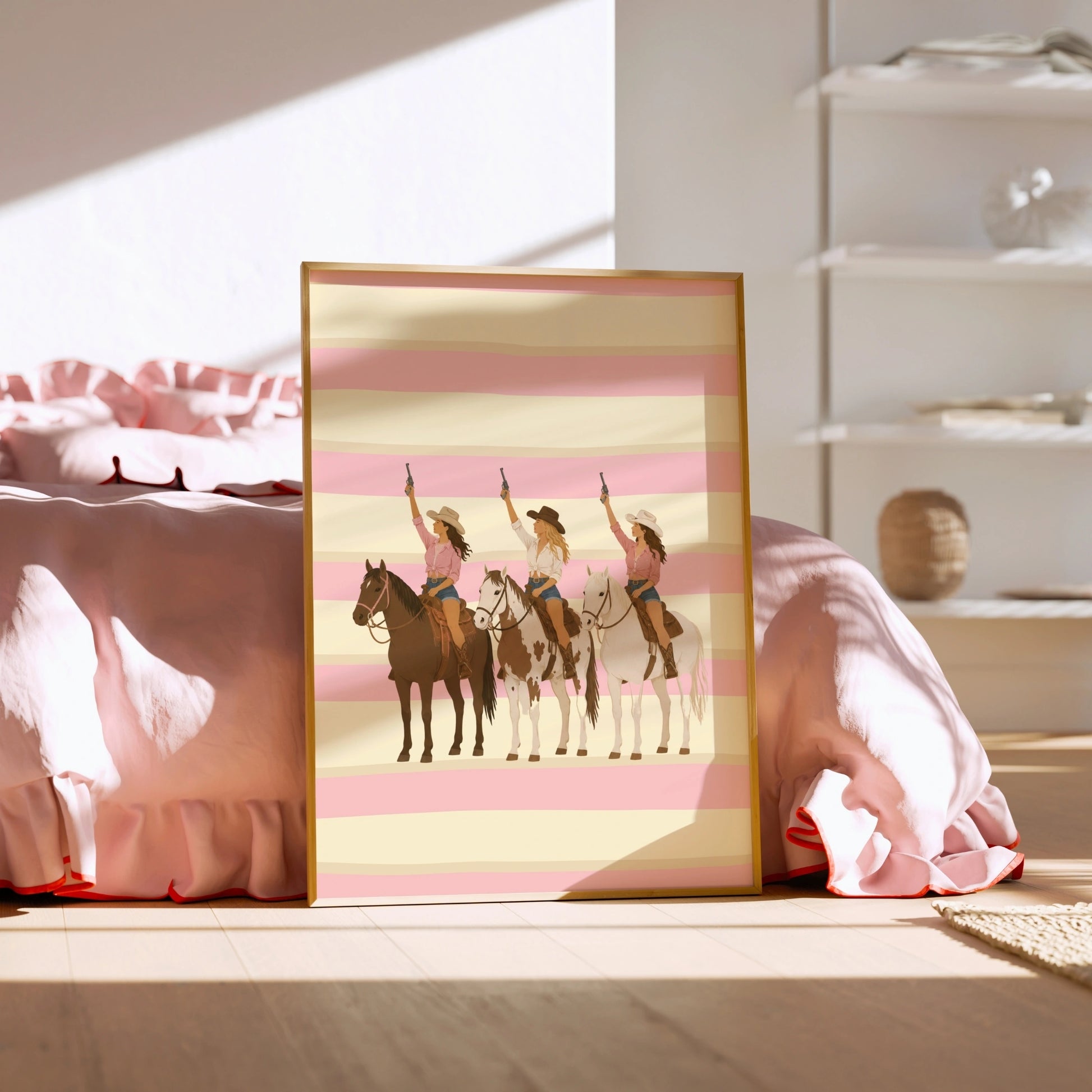 Western Cowgirl Print
