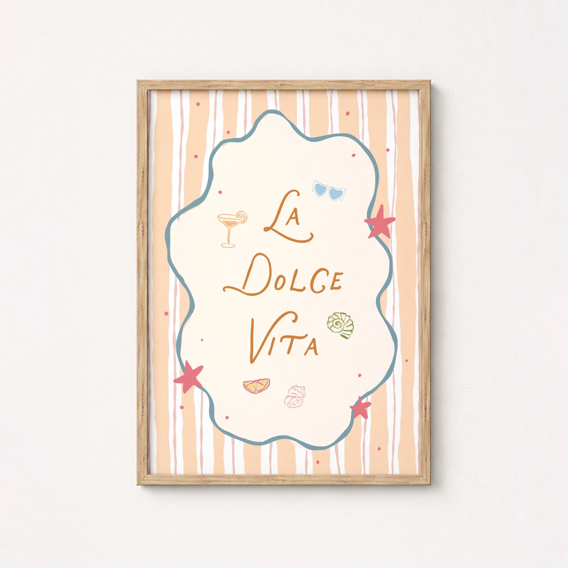La Dolce Vita Wall Art, Coastal Wall Decor