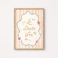 La Dolce Vita Wall Art, Coastal Wall Decor