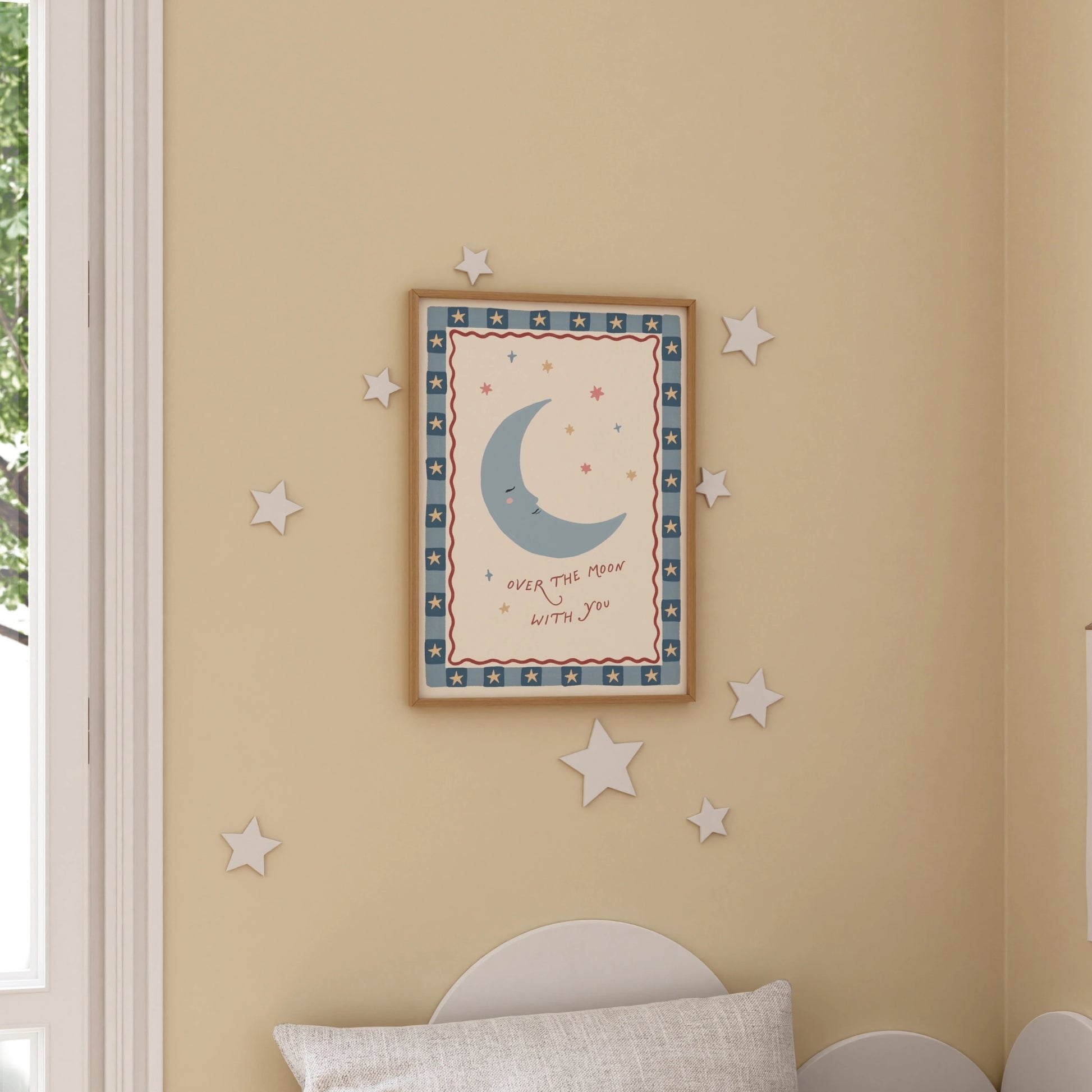 Decorazione per camera bambini di Stelle e Luna