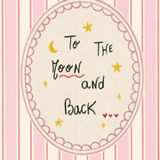 To the Moon and Back Pink – Nursery & Kids Wall Art