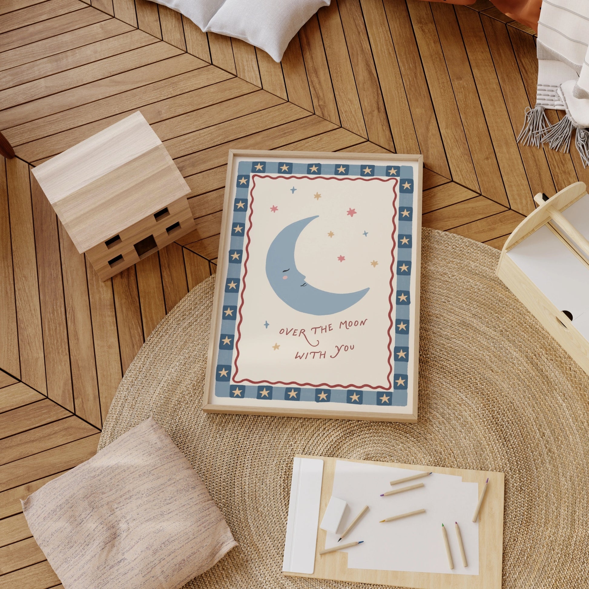 Decorazione per camera bambini di Stelle e Luna