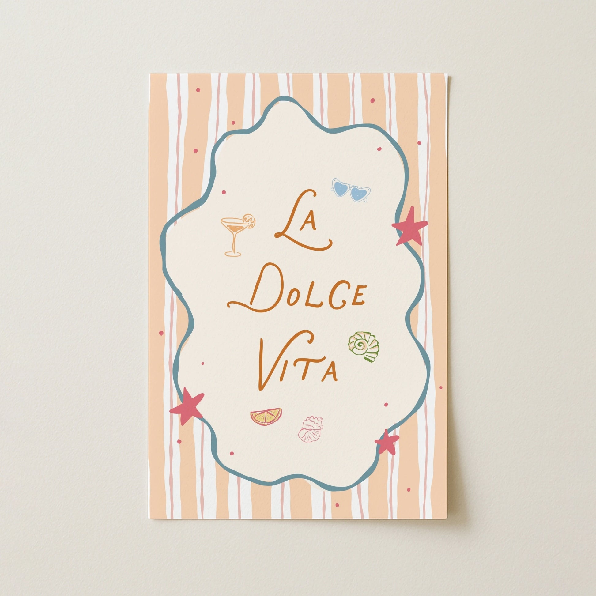 La Dolce Vita Wall Art, Coastal Wall Decor