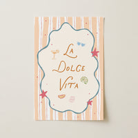 La Dolce Vita Wall Art, Coastal Wall Decor