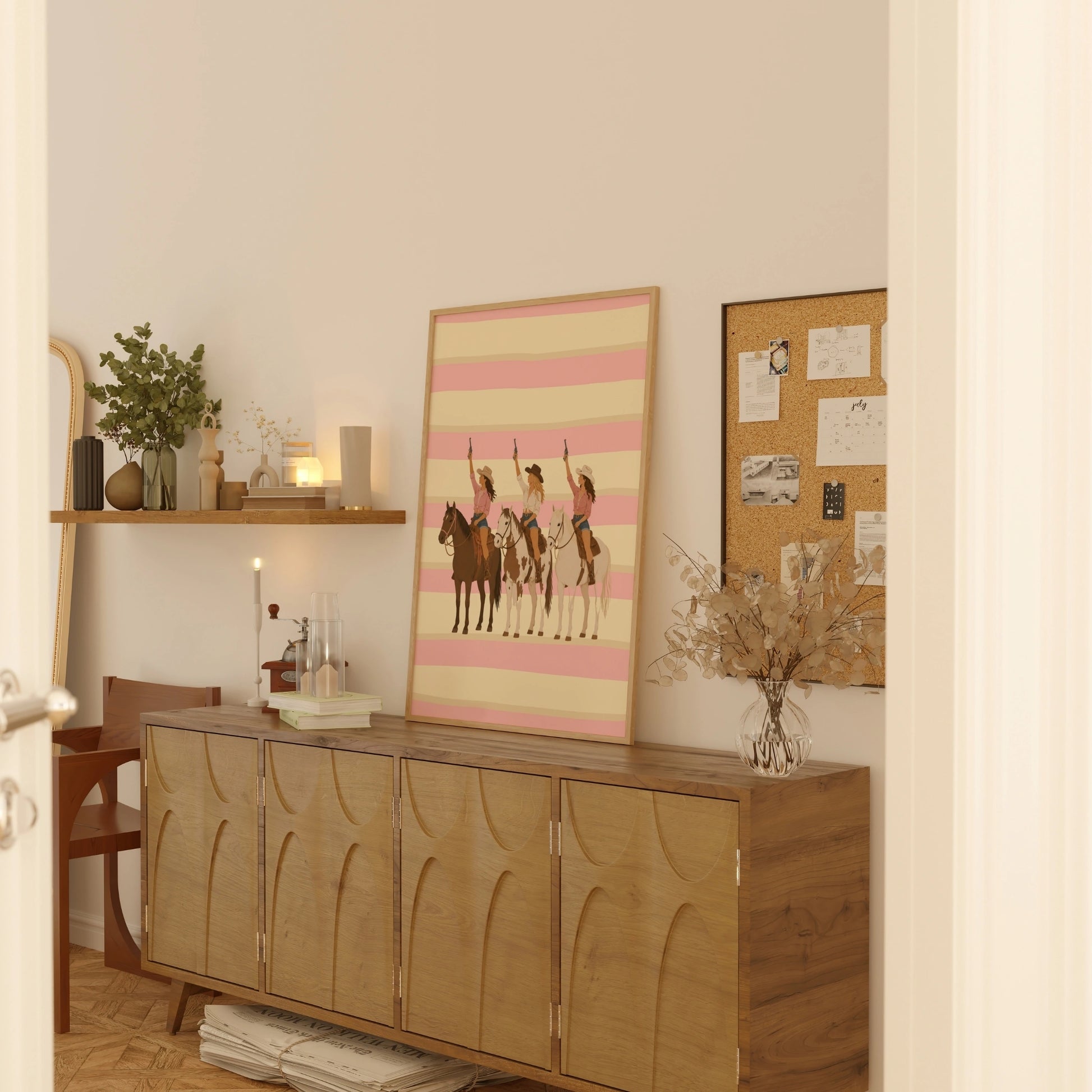 Western Cowgirl Print