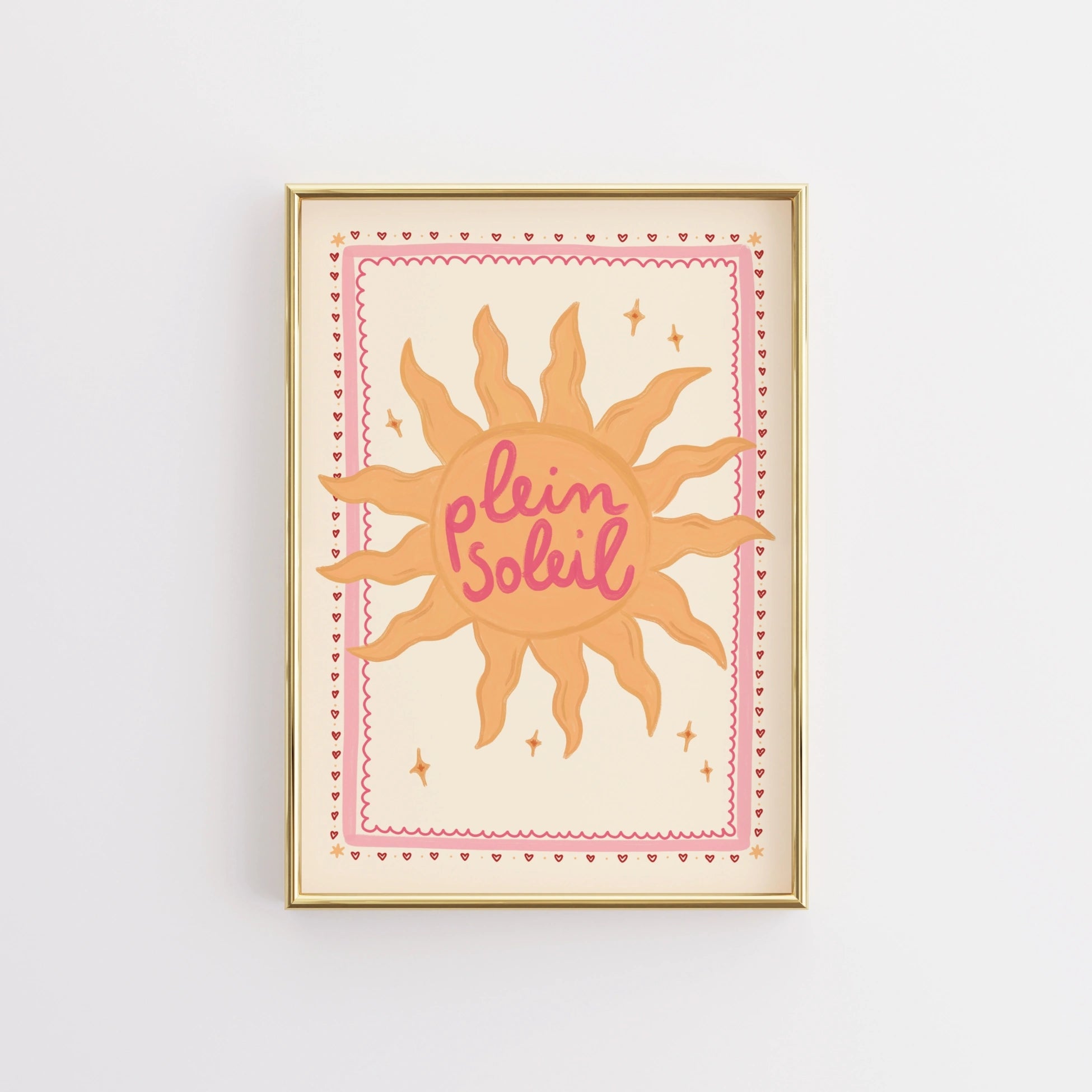 Affiche tendance soleil d'été