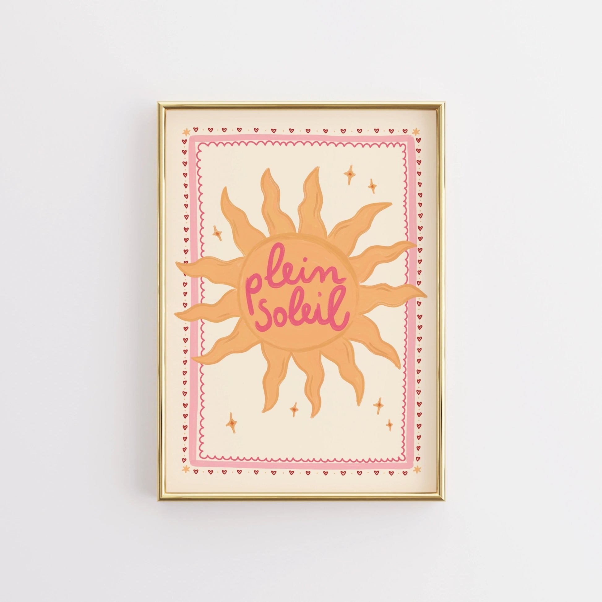 Affiche tendance soleil d'été