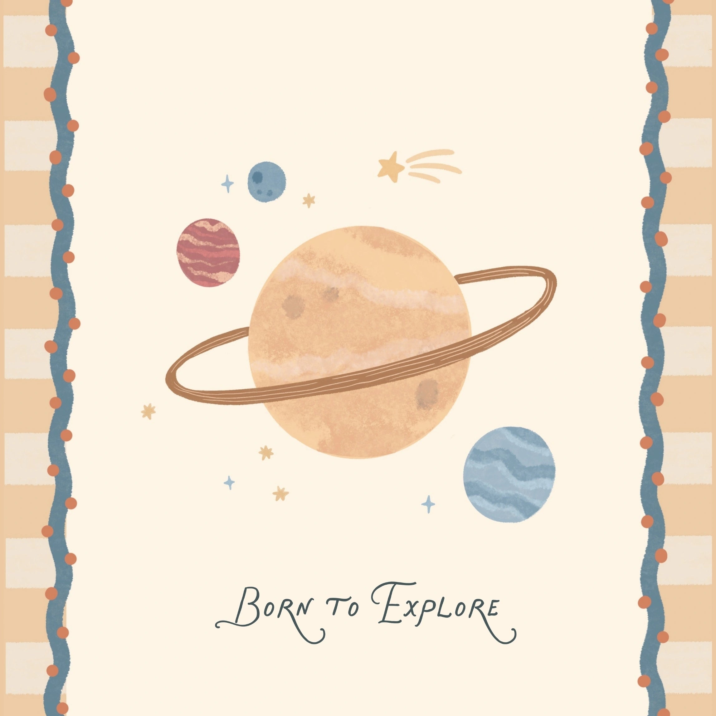 Decorazione cameretta per bambini del sistema solare