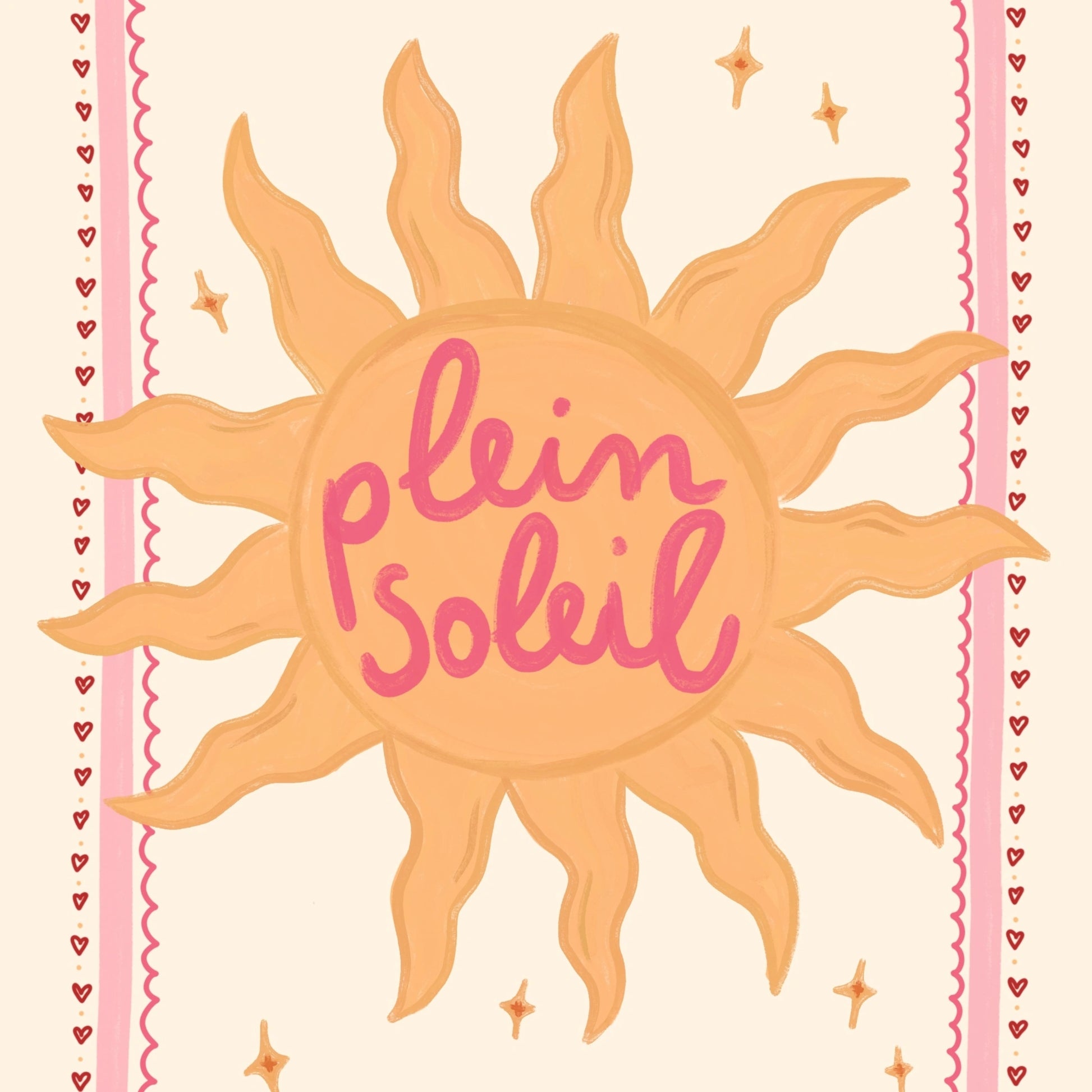 Affiche tendance soleil d'été