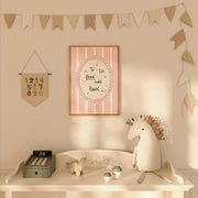 To the Moon and Back Pink – Nursery & Kids Wall Art