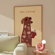 Talk to me About Books with Dog – Bookish Wall Art