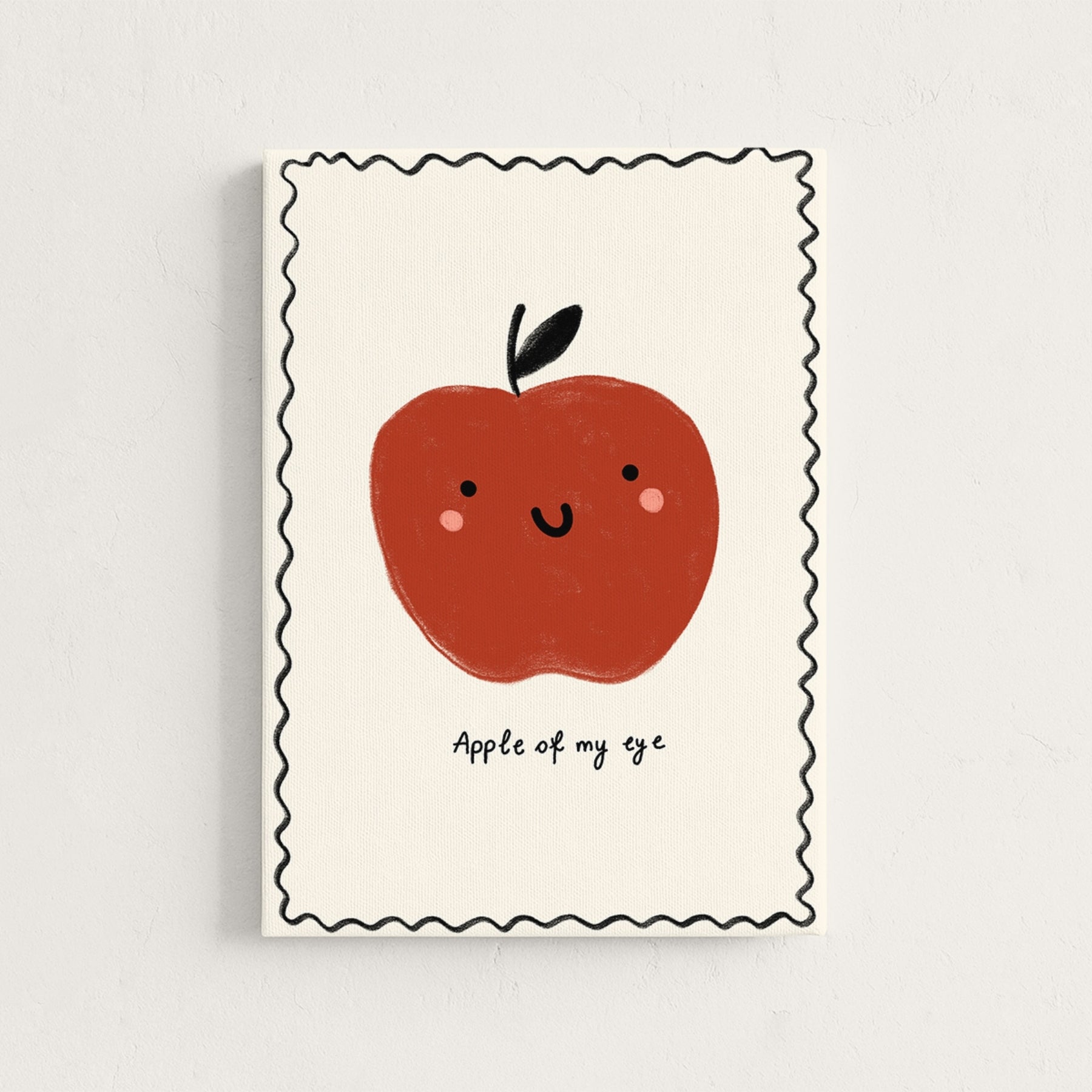 Apple of My Eye Nursery Canvas Print