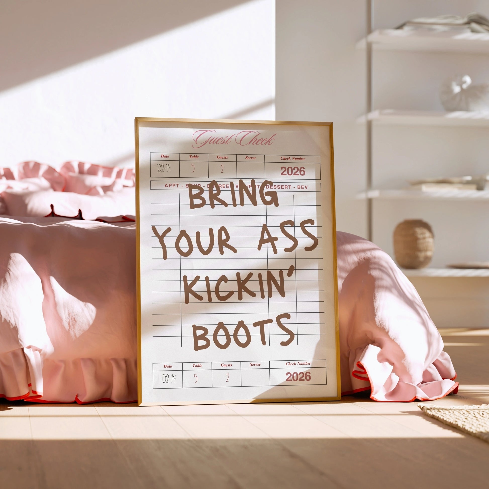 Funny Cowgirl Quote Print