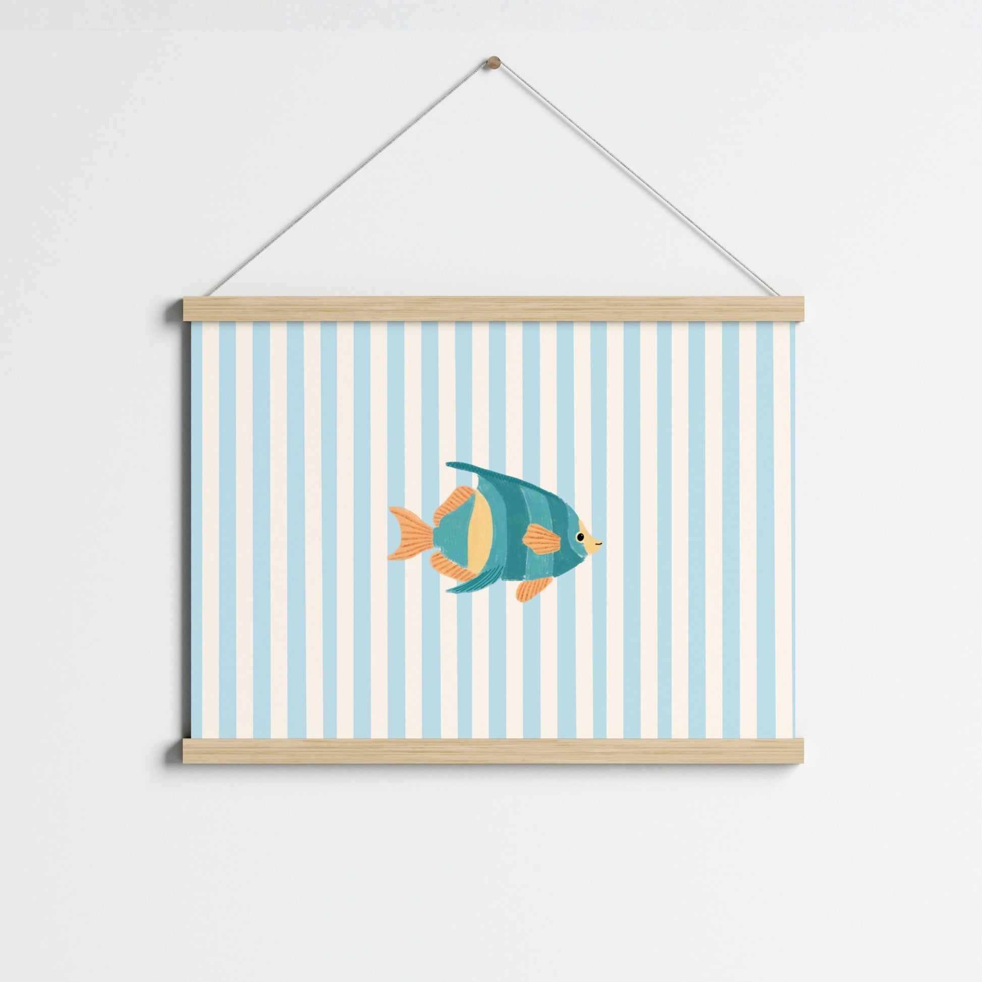Blue Tropical Fish Wall Art