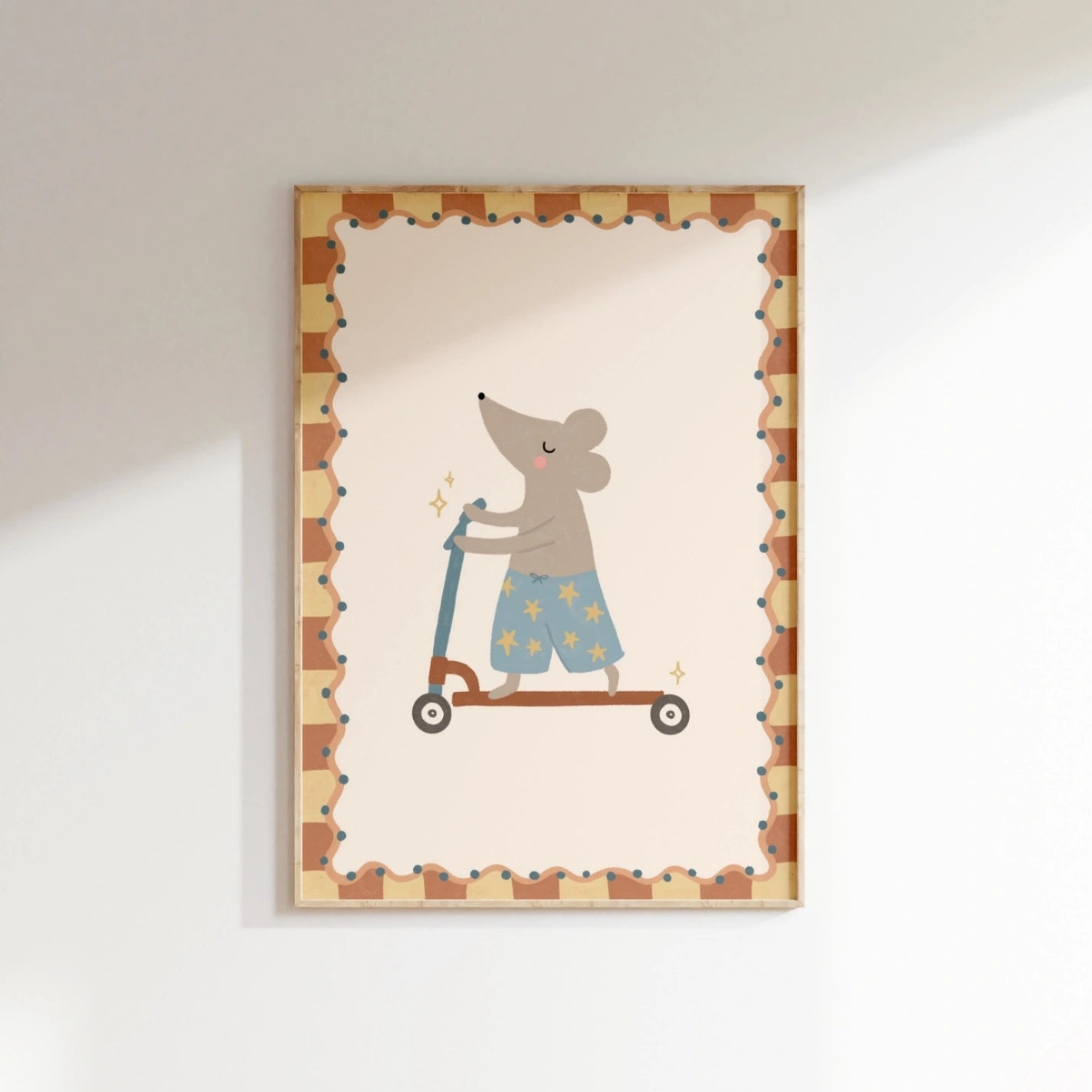 Cute Animal Kids Print, Whimsical Kids Decor