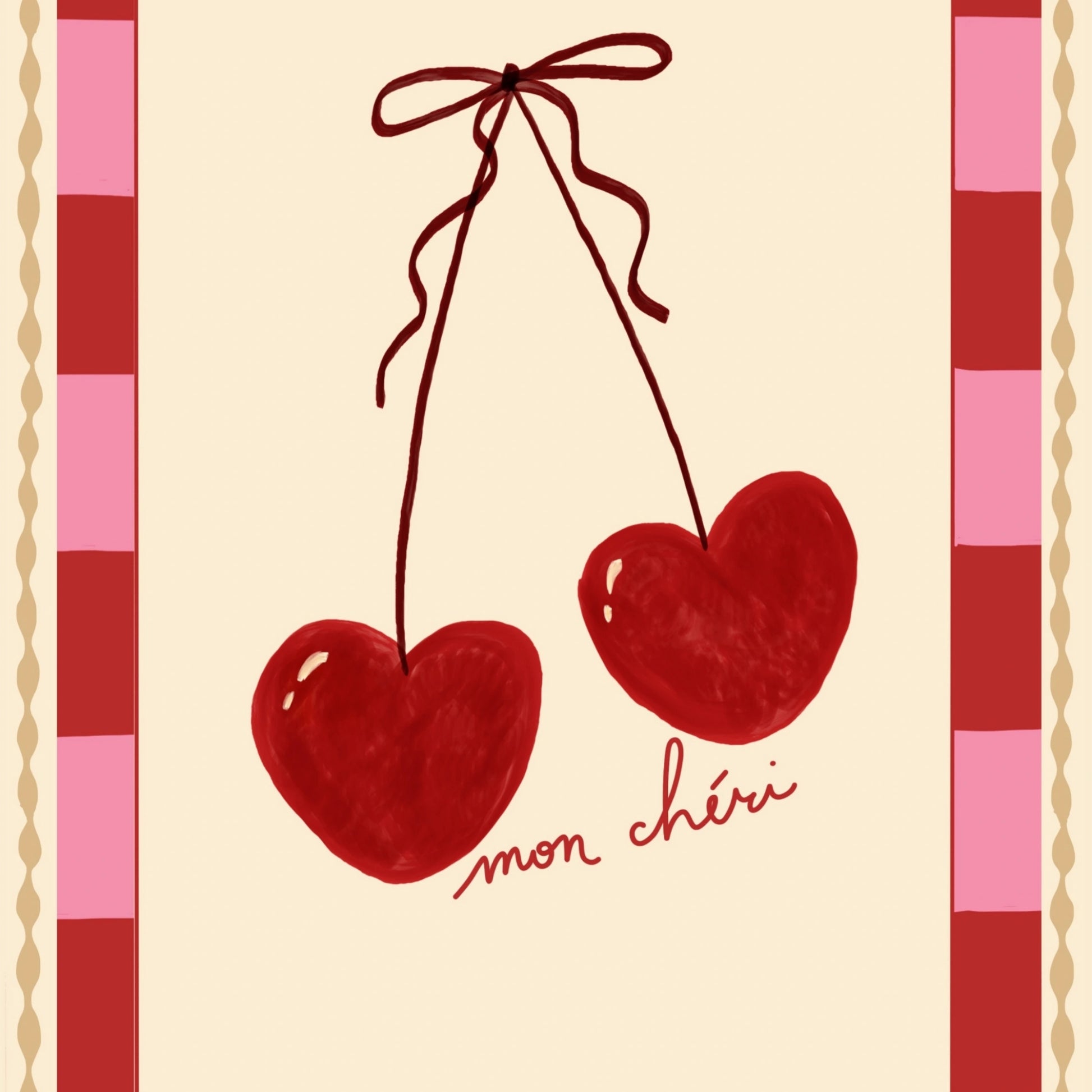 Imprimé Cœur de Cerise pour la Saint-Valentin