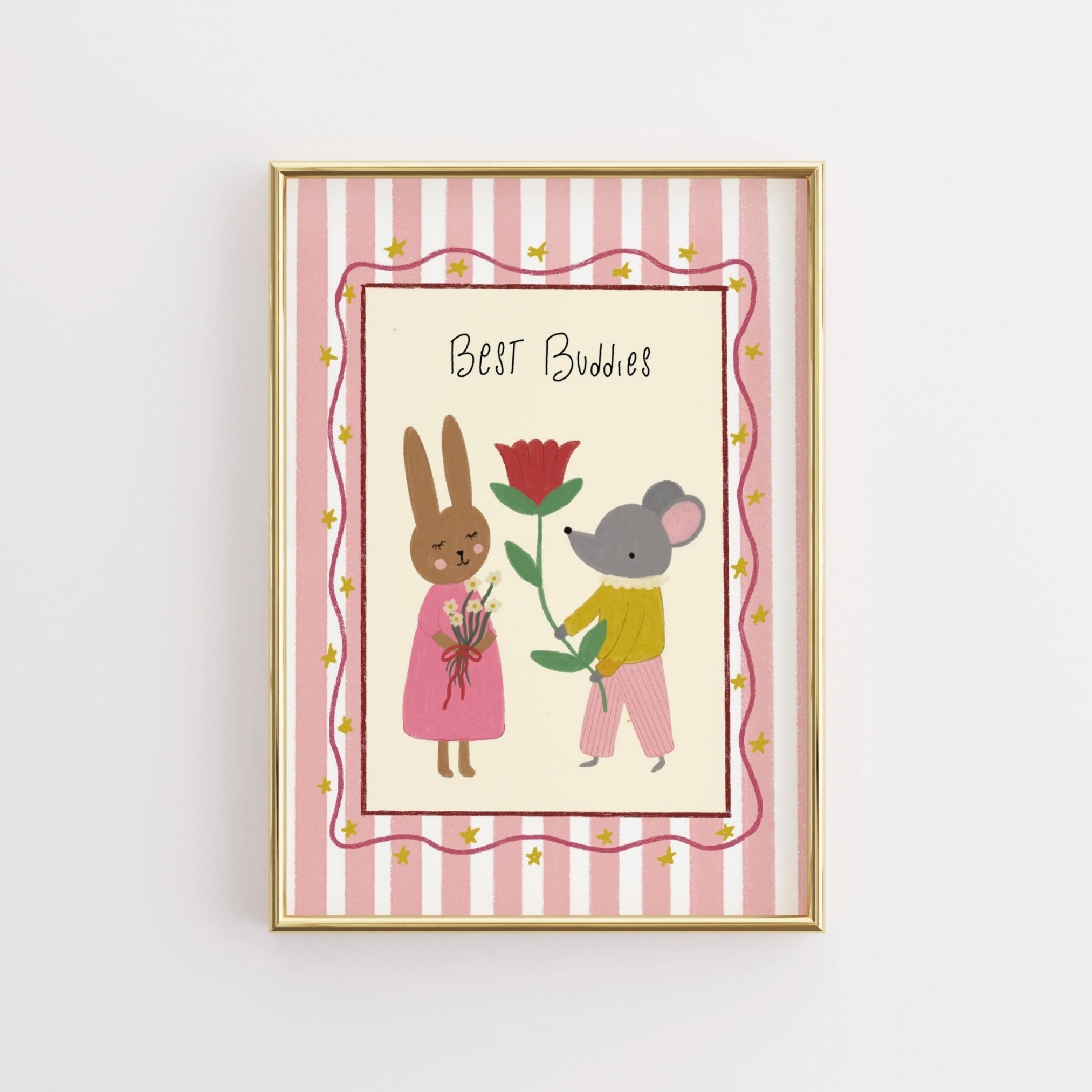 Affiche pour chambre d'enfant Meilleurs Amis