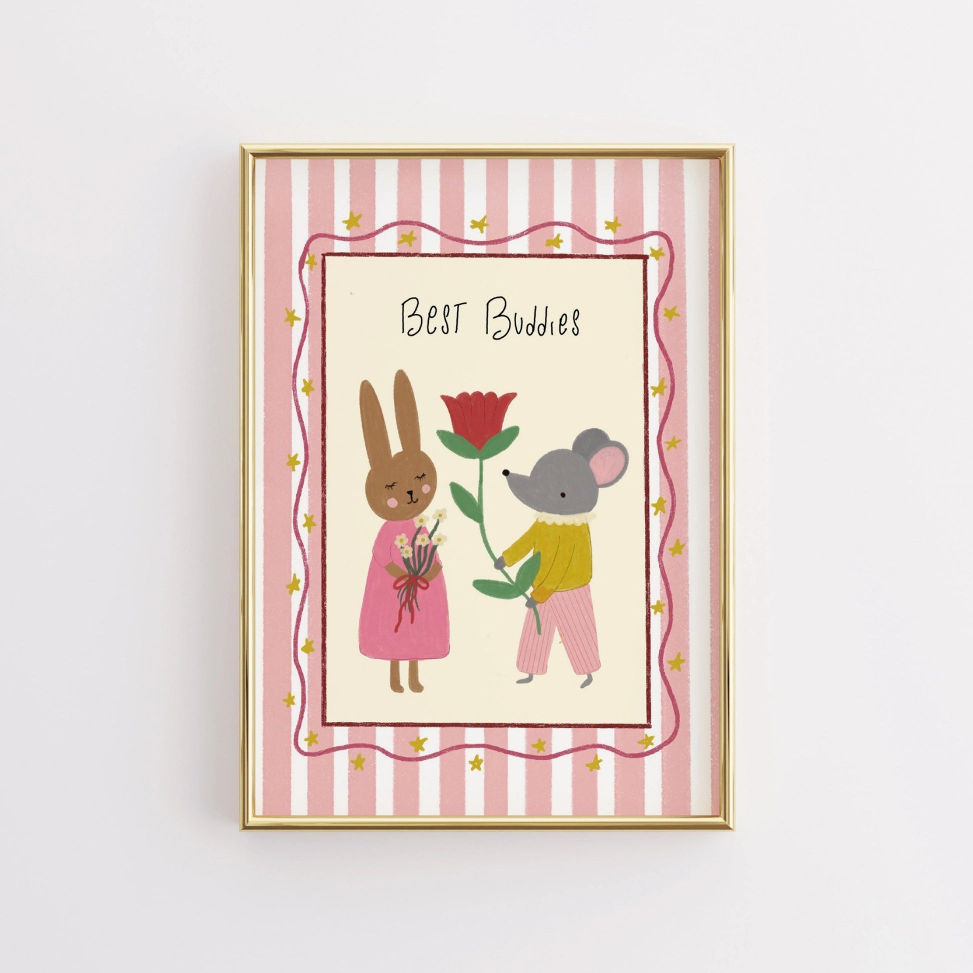 Affiche pour chambre d'enfant Meilleurs Amis