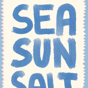 Sea, Sun, Salt Blue - Coastal Wall Art