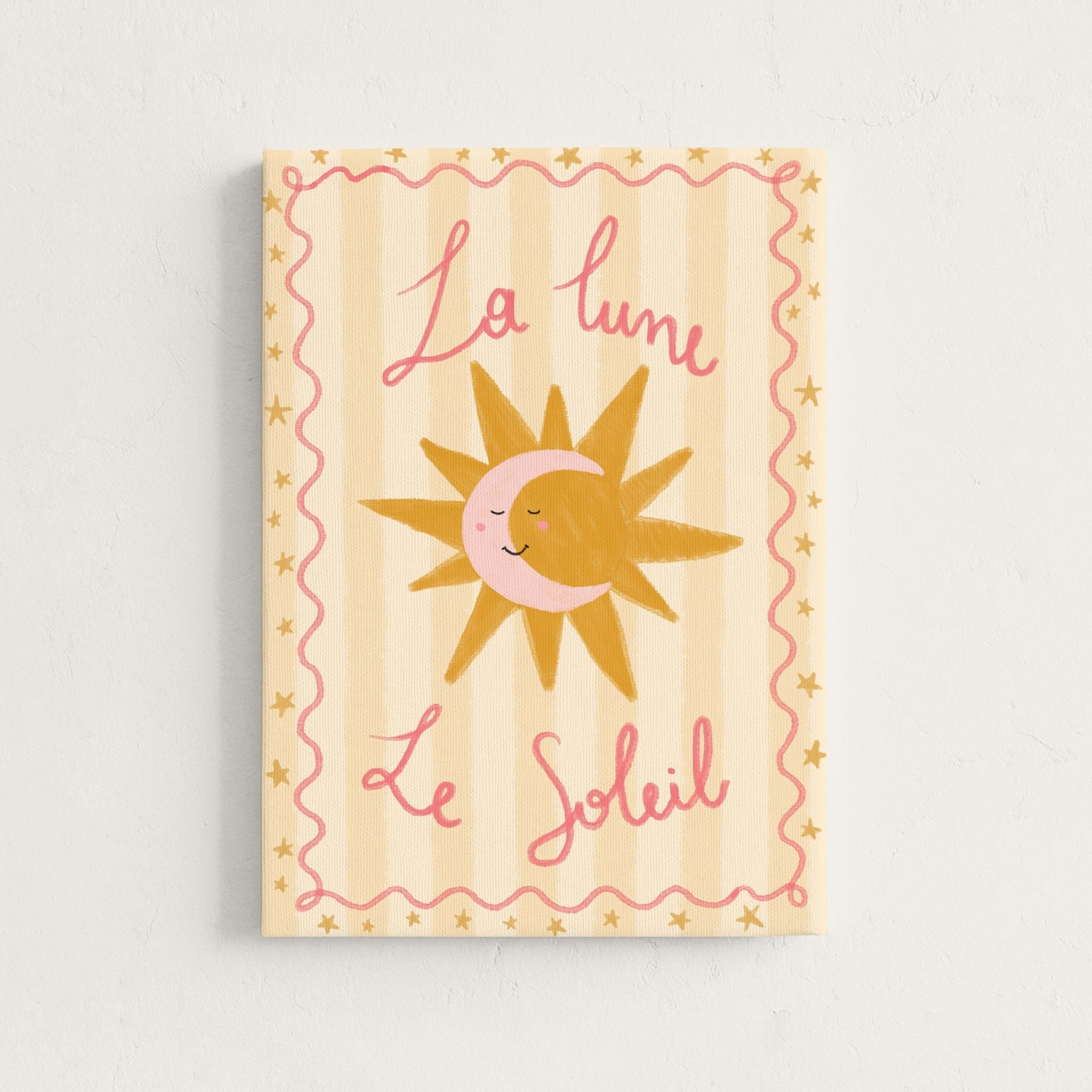 Arte da parete su tela La Lune La Soleil