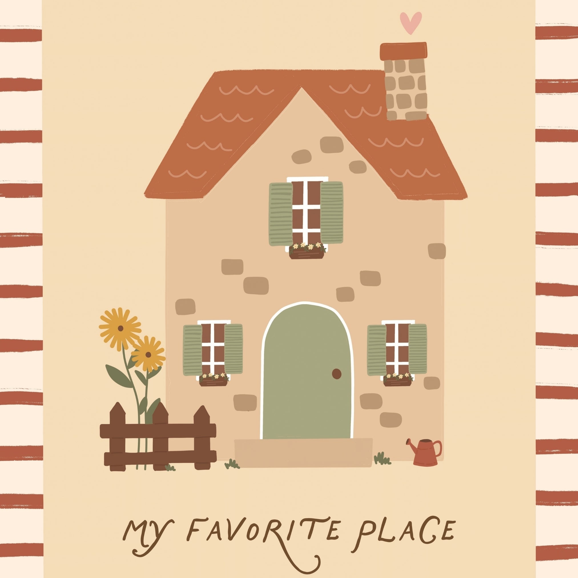 My Favorite Place Cottage – Nursery & Kids Wall Art