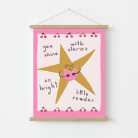 Little Reader Star  – Cute Bookish Print