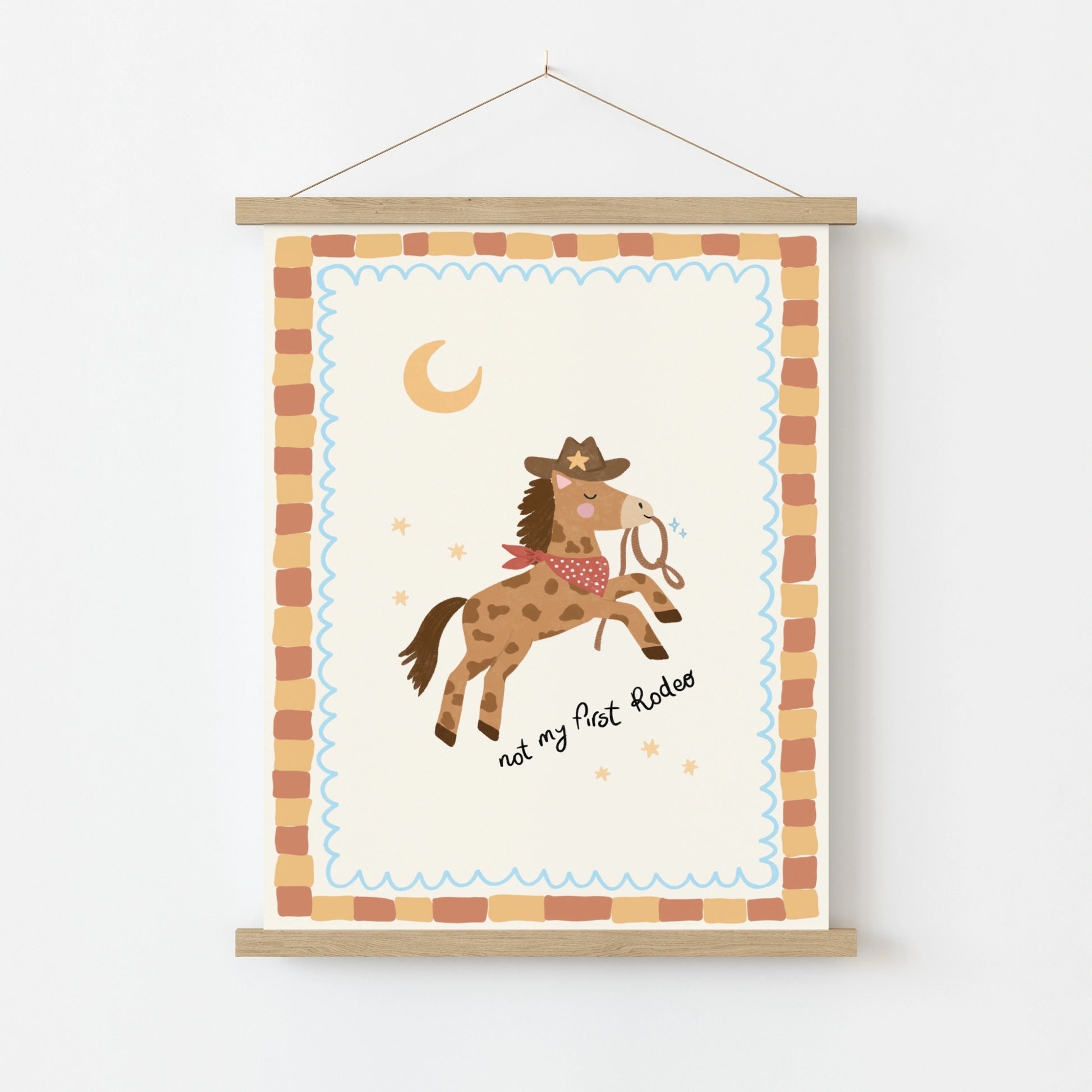Cowboy Horse Nursery Print