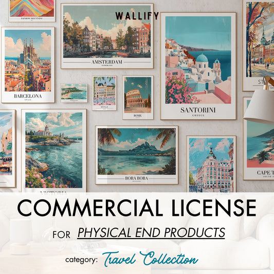 Travel Commercial License, over 380 prints